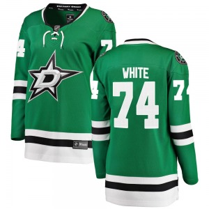 Women's Breakaway Dallas Stars Gavin White White Green Home Official Fanatics Branded Jersey