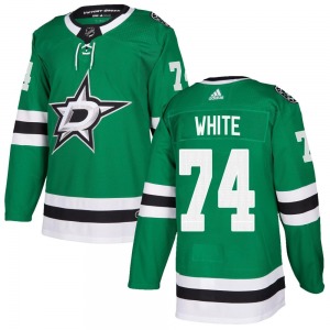 Youth Authentic Dallas Stars Gavin White White Green Home Official Adidas Jersey