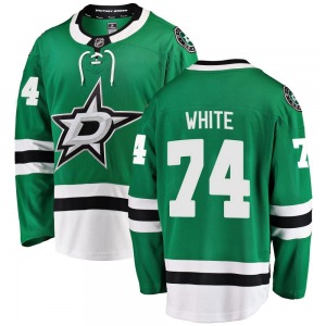 Adult Breakaway Dallas Stars Gavin White White Green Home Official Fanatics Branded Jersey